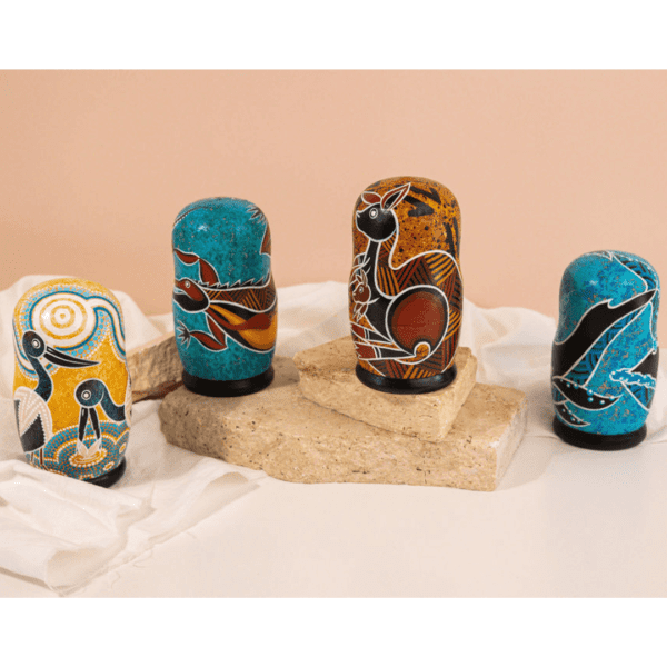songlines-art-culture-education-resources-Aboriginal-art-Indigenous-Nesting-Dolls-Collection