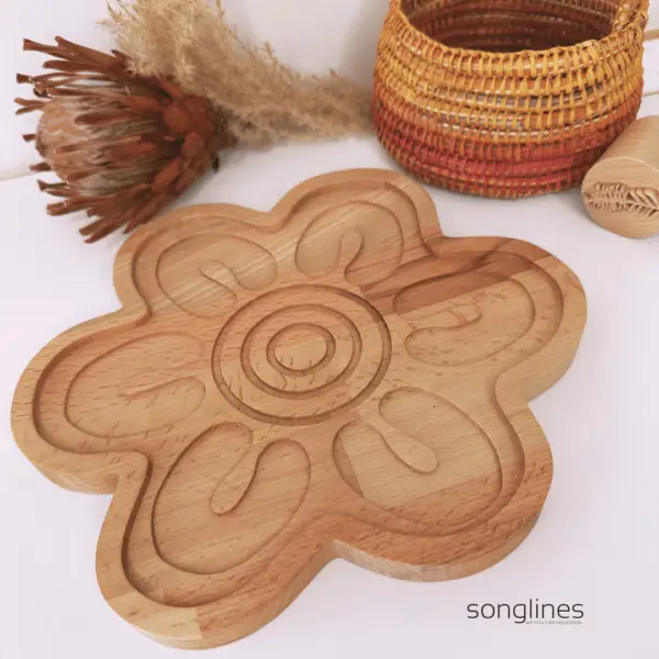 songlines-art-culture-education-Aboriginal-art-Indigenous-education-resources-aboriginal-meeting place-symbol-sensory-tray